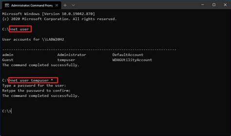 net use with username and password.